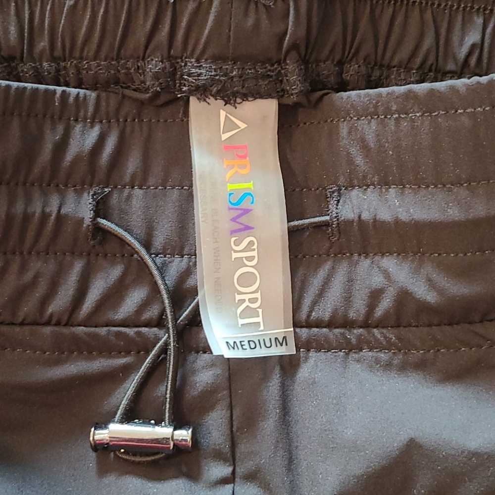 Prismsport Black Drawstring Lightweight Joggers, M - image 5